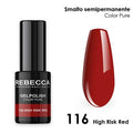 Rebecca gel polish soak off color pure 5 ml smalto semipermanente n.116