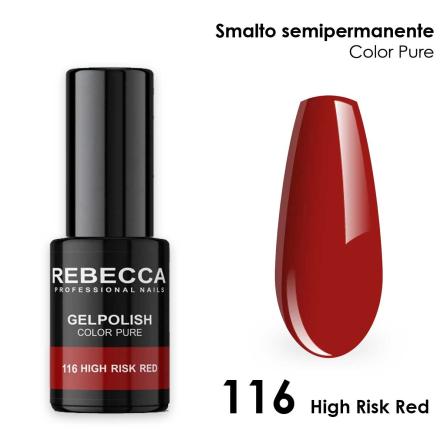 Rebecca gel polish soak off color pure 5 ml smalto semipermanente n.116