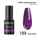 Rebecca gel polish soak off color pure 5 ml smalto semipermanente n.123