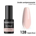 Rebecca gel polish soak off color pure 5 ml smalto semipermanente n.128