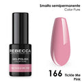Rebecca gel polish soak off color pure 5 ml smalto semipermanente n.166