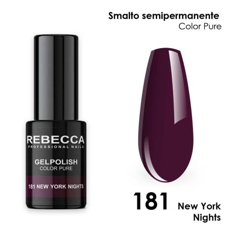 Rebecca gel polish soak off color pure 5 ml smalto semipermanente n.181