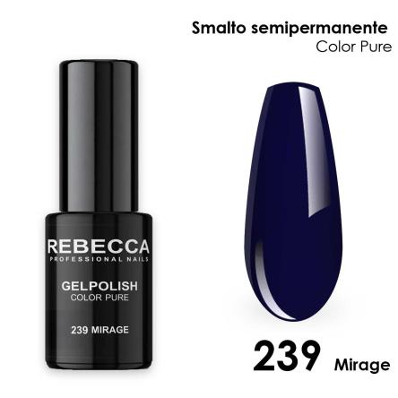 Rebecca gel polish soak off color pure 5 ml smalto semipermanente n.239
