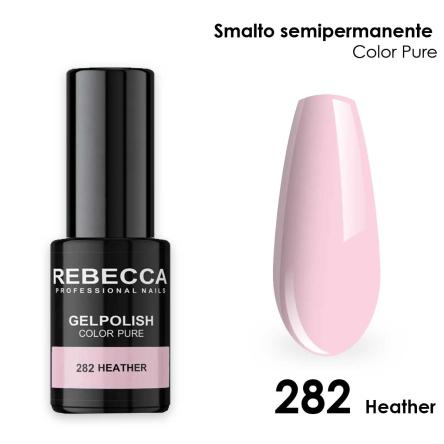 Rebecca gel polish soak off color pure 5 ml smalto semipermanente n.282