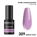 Rebecca gel polish soak off color pure 5 ml smalto semipermanente n.309