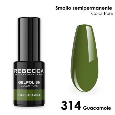 Rebecca gel polish soak off color pure 5 ml smalto semipermanente n.314