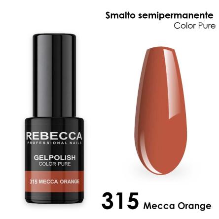 Rebecca gel polish soak off color pure 5 ml smalto semipermanente n.315