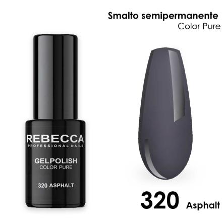 Rebecca gel polish soak off color pure 5 ml smalto semipermanente n.320