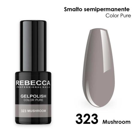 Rebecca gel polish soak off color pure 5 ml smalto semipermanente n.323