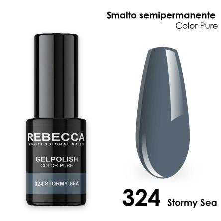 Rebecca gel polish soak off color pure 5 ml smalto semipermanente n.324