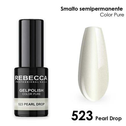 Rebecca gel polish soak off color pure 5 ml smalto semipermanente n.523