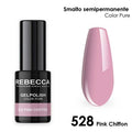 Rebecca gel polish soak off color pure 5 ml smalto semipermanente n.528