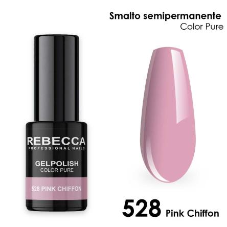 Rebecca gel polish soak off color pure 5 ml smalto semipermanente n.528