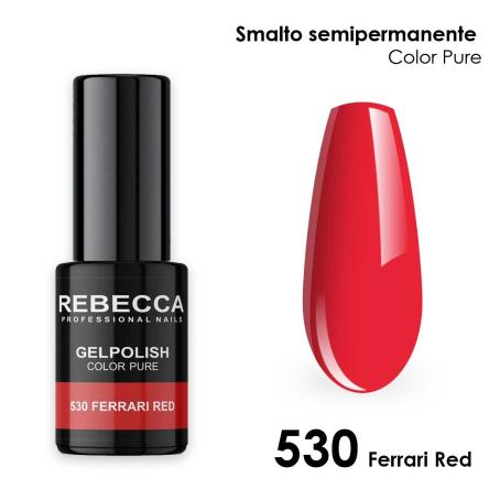 Rebecca gel polish soak off color pure 5 ml smalto semipermanente n.530