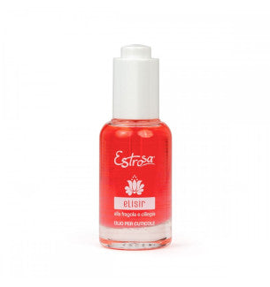ESTROSA OLIO CUTICOLE ELISIR FRAGOLA E CILIEGIA 45 ML - NUTRIENTE IDRATANTE