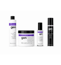 GENUS KIT KERATIN COMPLETO ANTICRESPO SHAMPOO MASCHERA OLIO RISTRUTTURANTE E TERMOPROTETTORE